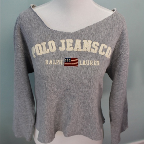 SOLD Ralph Lauren Jeans | Cropped Sweatshirt - Picture 4 of 5